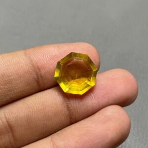 Yellow Flourite Faceted Cut - Image 1