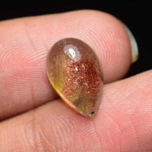Green Sunstone Gemstone Cabochon - Image 1