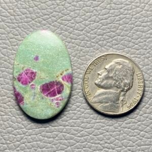 Ruby Fuchsite Cabochon Loose Gemstone For Making Jewelry - Image 1