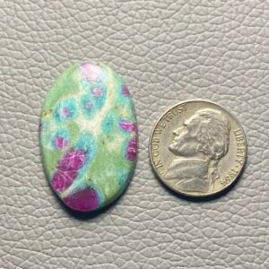 Ruby Fuchsite Cabochon Loose Gemstone For Making Jewelry - Image 1