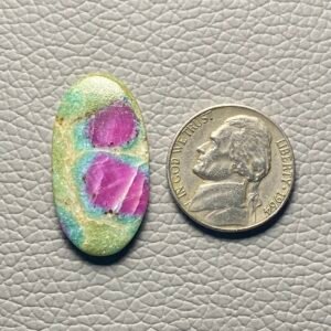 Ruby Fuchsite Cabochon Loose Gemstone For Making Jewelry - Image 1