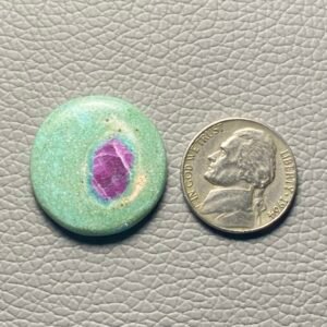 Ruby Fuchsite Cabochon Loose Gemstone For Making Jewelry - Image 1