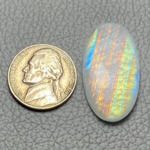 Rainbow Moonstone Cabochon Loose Gemstone For Making Jewelry