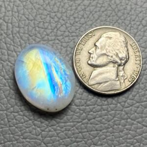 Rainbow Moonstone Cabochon Loose Gemstone For Making Jewelry - Image 1