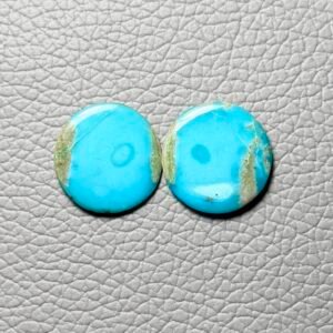 Morenci Turquoise Pair Gemstone Cabochon - Image 1