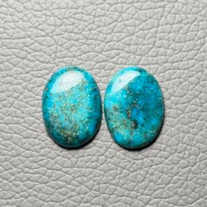 Morenci Turquoise Pair Gemstone Cabochon - Image 1