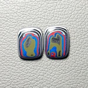 Fordite Pair Gemstone Cabochon - Image 1