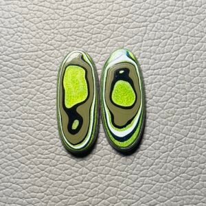 Fordite Pair Gemstone Cabochon - Image 1