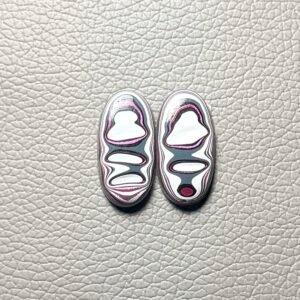 Fordite Pair Gemstone Cabochon - Image 1