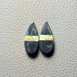 Blackjack Turquoise Pair Gemstone Cabochon - Image 1